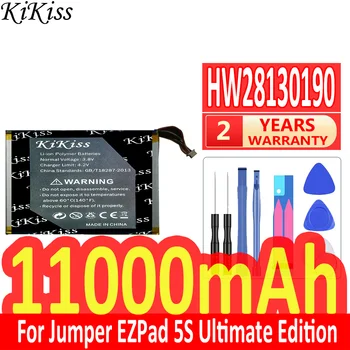 Мощный аккумулятор KiKiss HW28130190 емкостью 11000 мАч (EZpad 5S) для аккумуляторов ноутбуков Jumper EZpad 5S Ultimate Edition