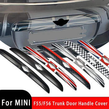 Наклейка на ручку двери заднего багажника автомобиля, накладка на молдинг, защитный чехол, декор для Mini Cooper F55 F56, автомобильные аксессуары