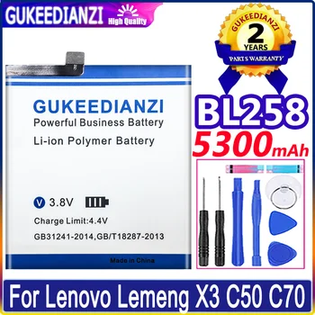 Настоящий 5300 мАч Сменный Аккумулятор Мобильного Телефона Для Lenovo Vibe X3 X3c50 X3C70 Lemon X3a40 Высококачественный Аккумулятор Bateria