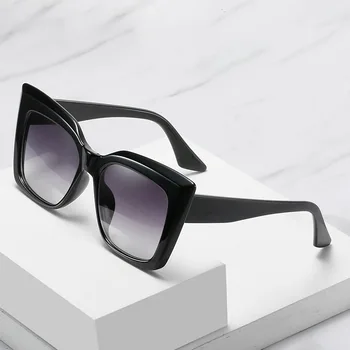 Негабаритные солнцезащитные очки Cat Eye 2023 Модные Женские оттенки Трендовые Мужские Градиентные Солнцезащитные очки Оттенки UV400 Очки Goggles