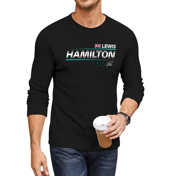 Новая длинная футболка Hamilton Legacy - F1 2023, однотонные футболки, мужские белые футболки