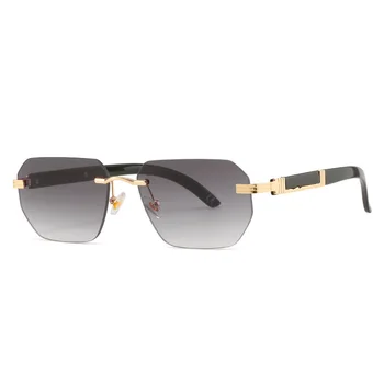 Новые солнцезащитные очки в стиле Fashion INS 50826 Безрамные солнцезащитные очки Женская мода Box Солнцезащитные очки