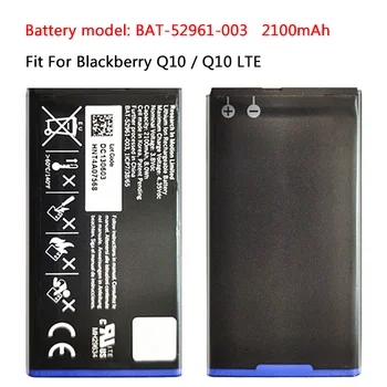 Новый Аккумулятор для телефона Bateria 2100mAh Batterie Mobiele Для Blackberry Q10/Q10 LTE/Q10 LTE SQN100-1 Высокой Емкости, Заменяющий Аккумулятор