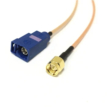 Новый Модемный Коаксиальный кабель SMA от мужчины к FAKRA C Разъем-розетка RG316 15 см 6 дюймов Адаптер RF Косичка