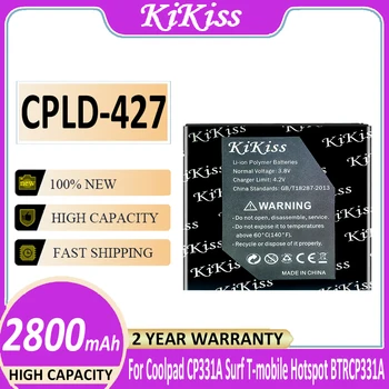 Оригинальный Аккумулятор KiKiss CPLD-427 CPLD427 2800 мАч для Coolpad CP331A Surf T-mobile Hotspot BTRCP331A Мобильного Телефона Bateria
