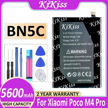 Оригинальный Аккумулятор KiKiss BN5C 5600mAh Для Мобильного Телефона Xiaomi Poco M4Pro M4 pro 5G Bateria