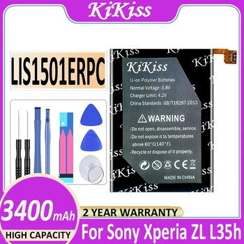 Оригинальный Аккумулятор KiKiss LIS1501ERPC 3400 мАч Для Sony Xperia ZL/ZQ/X Odin L35h L35i L35a C650X C6502 C6503 C650 Bateria