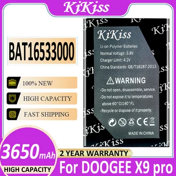 Оригинальный аккумулятор KiKiss 3650mAh BAT16533000 для DOOGEE X9 5,5 дюймов X9Pro X9 Pro Batterij + Track NO