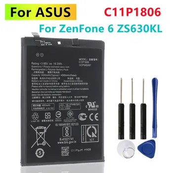Оригинальный Для ASUS C11P1806 аккумулятор для ASUS ZenFone6 ZS630KL 4580mAh аккумулятор + Бесплатные Инструменты