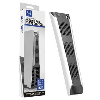 Охлаждающий вентилятор для игровой консоли Ps5 Внешний Usb-кулер 3 вентилятора с дополнительным USB-портом для Sony Playstation 5 Digital Edition