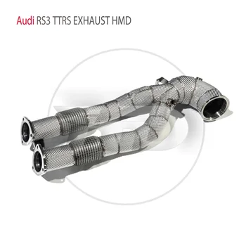 Патрубки высокого расхода головной части Выхлопные трубы ответвление водосточной трубы Выхлопная труба с катализатором для автомобиля Audi RS3 TTR