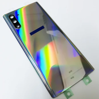 Подлинная оригинальная сменная задняя крышка для SAMSUNG Galaxy Note 10 Задняя стеклянная рамка корпуса с объективом камеры и клеем