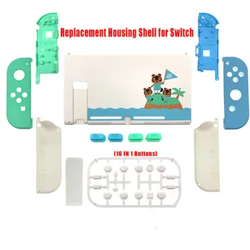 Полный комплект, сменный корпус, передняя задняя пластина для Nintendo Switch, чехол для NS Joycon с кнопками, чехол на заказ
