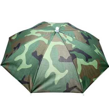 Портативный зонт от дождя, Шляпа, Складные Регулируемые Солнцезащитные кепки для рыбалки на открытом воздухе