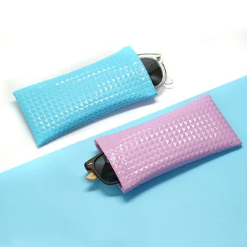 Портативный кейс для хранения очков для близоруких ярких цветов, модная сумка для солнцезащитных очков, чехол для стекла из искусственной кожи, кошелек для мобильного телефона