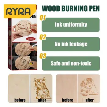 Ручка для выжигания по дереву Пластиковый контурный карандаш для выжигания по дереву, универсальные магазины Arpenters, пишущие принадлежности