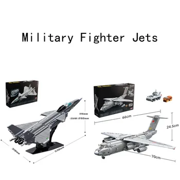 Сборка строительного блока J-20 Fighter Classic Set Дисплей для взрослых, Коллекционная модель, Детский пазл, Подарок-сувенир