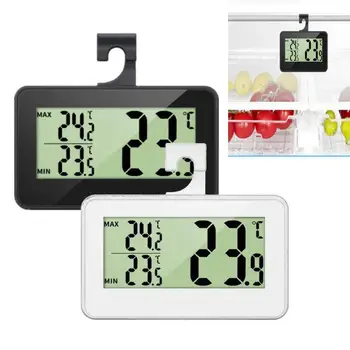 Светодиодный цифровой термометр и гигрометр Для холодильного хранения, отображающий Температуру И минимально-максимальную морозильную камеру холодильника Q1O4