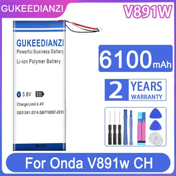 Сменный Аккумулятор GUKEEDIANZI V891W 6100mAh Для Onda V891w CH (Модель OI104) 5 линий Батареек для планшетов