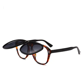 Солнцезащитные очки в стиле стимпанк с двойной откидной крышкой Трендовые женские солнцезащитные очки унисекс с солнцезащитными очками UV400 для пляжных путешествий на открытом воздухе
