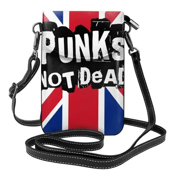 Флаг Великобритании, панки Не мертвые, сумка через плечо, Музыкальные женские сумки на открытом воздухе, модный Винтажный кожаный кошелек
