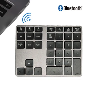 Цифровая клавиатура SeenDa, совместимая с Bluetooth, Беспроводные перезаряжаемые цифровые панели, цифровая клавиатура для бухгалтерии планшетов и ноутбуков