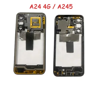 10 шт. Для Samsung Galaxy A24 A245F, Средняя Рамка, держатель, Корпус, Запасные Части для ремонта